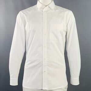GOLDWIN Size L White Polyester One Pocket Long Sleeve Shirt